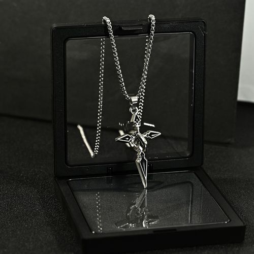 Cross Pendant Men's Necklace Men's Fashion Brand All-match Chain Jewelry Boys Trendy Pendant Titanium Steel Chain