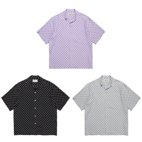 WACKO MARIA DOTS OPEN COLLAR SHIRT 小圓點玻璃球 夏威夷短袖襯衫 W335