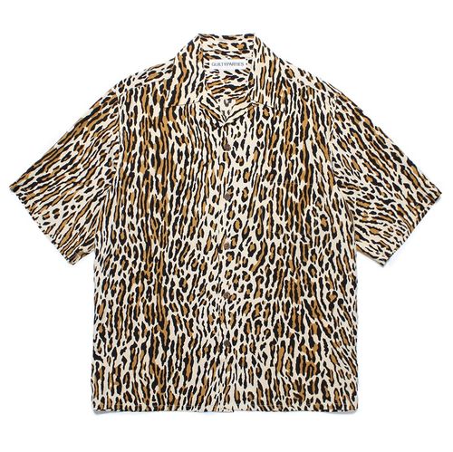 WACKO MARIA 24AW新款LEOPARD OPEN SHIRT 豹紋 夏威夷短袖襯衫 W408