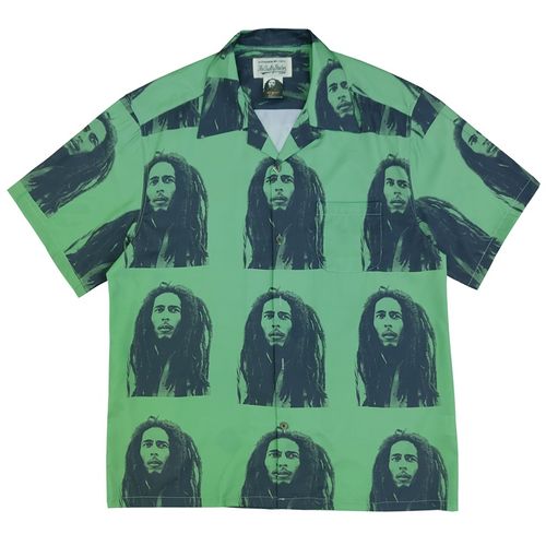 WACKO MARIA 22AW BOB MARLEY 雷鬼搖滾 人像夏威夷短袖襯衫 W327