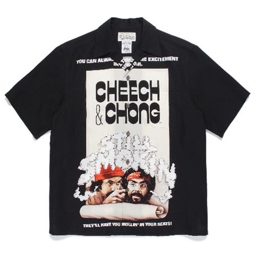 WACKO MARIA SFSTILL SMOKIN CHEECH & CHONG夏威夷短袖襯衫 W156