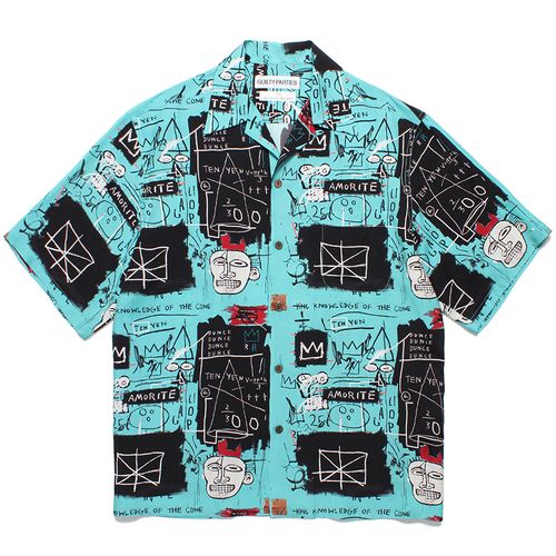 WACKO MARIA 24SS JEAN-MICHEL BASQUIAT巴斯奎特 塗鴉夏威夷短袖襯衫 W360