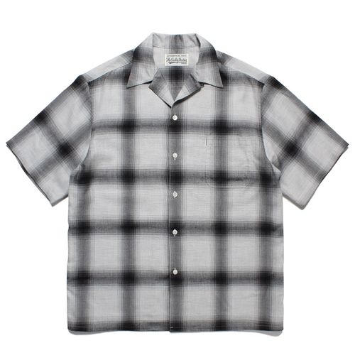 WACKO MARIA 23SS新款CHECK OPEN COLLAR SHIRT 格紋格子夏威夷短袖襯衫 W339