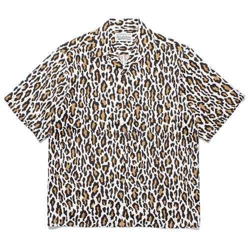 WACKO MARIA 23AW秋冬新款LEOPARD OPEN SHIRT經典豹紋夏威夷短袖襯衫 W340