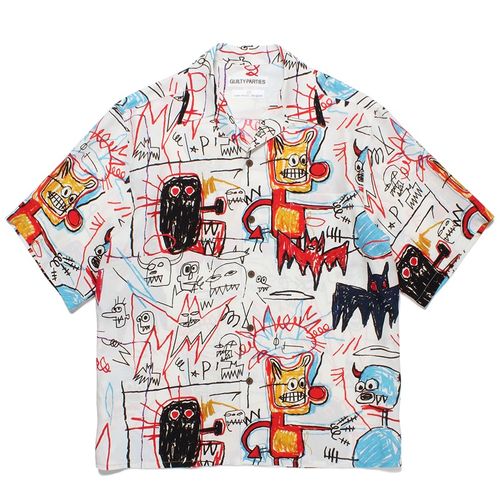 WACKO MARIA 23SS JEAN-MICHEL BASQUIAT 巴斯奎特 聯名夏威夷短袖襯衫 W169