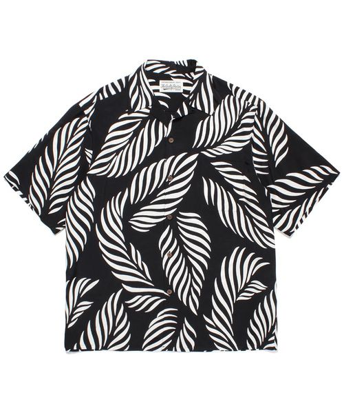 WACKO MARIA 23SS新款 LEAF ALOHA SHIRT 樹葉滿印夏威夷短袖襯衫 W309