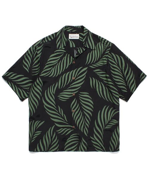 WACKO MARIA 23SS新款 LEAF ALOHA SHIRT 樹葉滿印夏威夷短袖襯衫 W309