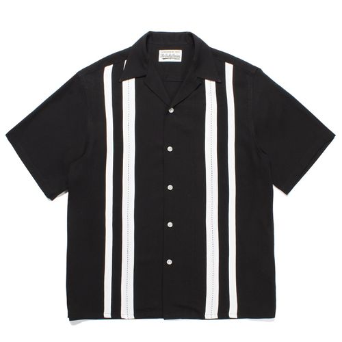 WACKO MARIA 23SS新款TWO TONE 50sSHIRT條紋拼色夏威夷短袖襯衫 W186