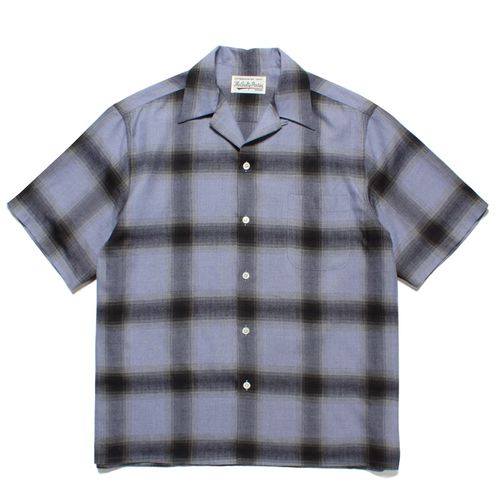 WACKO MARIA 23SS新款CHECK OPEN COLLAR SHIRT 格紋格子夏威夷短袖襯衫 W338