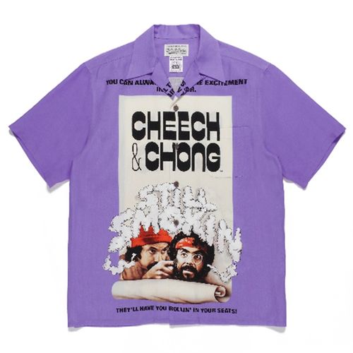 WACKO MARIA SFSTILL SMOKIN CHEECH & CHONG夏威夷短袖襯衫 W156