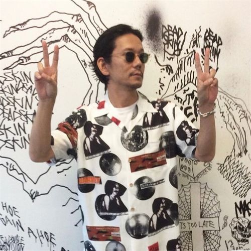 WACKO MARIA x DJ Harvey 聯名 KEITH RICHARDS滿印人物 夏威夷短袖襯衫 W350