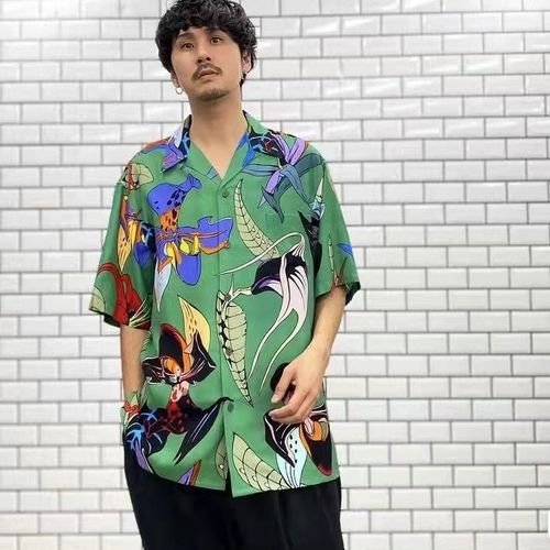 WACKO MARIA 22SS HAWAIIAN SHIRT百花圖 短袖襯衫 W131