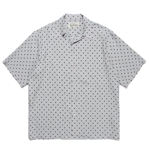 WACKO MARIA DOTS OPEN COLLAR SHIRT 小圓點玻璃球 夏威夷短袖襯衫 W335