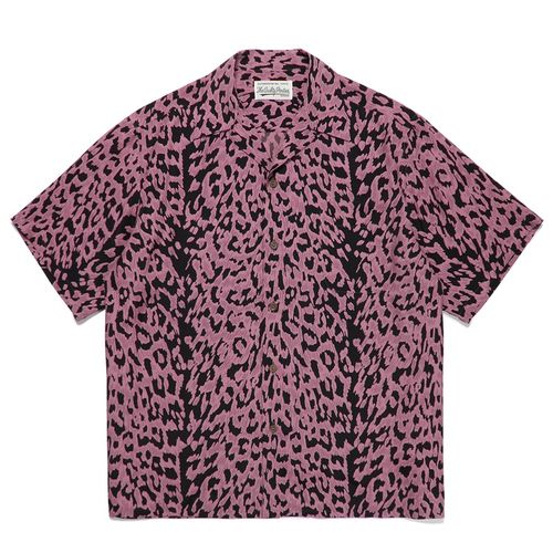 WACKO MARIA 23SS新款LEOPARD OPEN SHIRT漸變豹紋夏威夷短袖襯衫 W185