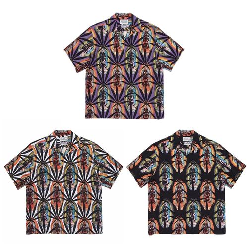 WACKO MARIA舐達麻 HAWAIIAN SHIRT天國東京說唱夏威夷短袖襯衫 W188