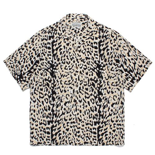 WACKO MARIA 23SS新款LEOPARD OPEN SHIRT漸變豹紋夏威夷短袖襯衫 W185