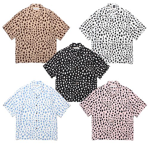 WACKO MARIA 24SS 新款LEOPARD OPEN SHIRT 豹紋 夏威夷短袖襯衫 W369