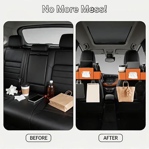car rear seat storage bag set