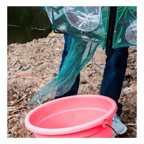 Fishing Bait Trap Foldable Fish Minnow Crab Crayfish Crawdad Shrimp Net Trap Cast Net Dip Cage Collapsible Easy Use