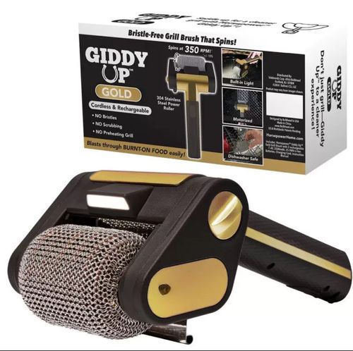 Electric BBQ Cleaning Brush with LED Light