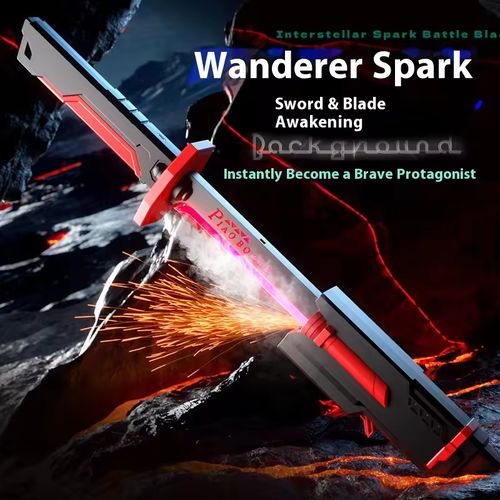 80cm Cyber 2077 Thermal Samurai Blade Model Hair Light Sword Cosplay Prop Function Wind Belt Sheath Blade Acrylic Birthday Gifts