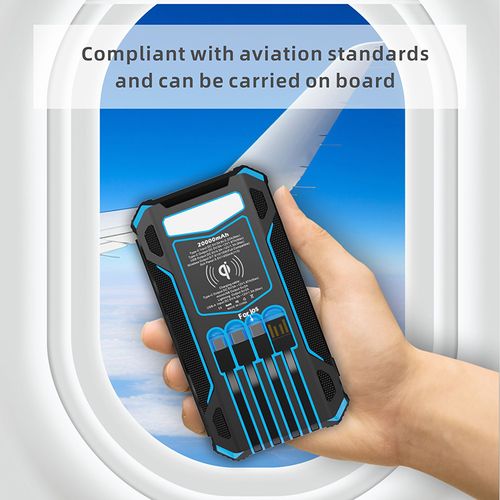 Solar Panel 20,000mAh Large‑Capacity Power Bank