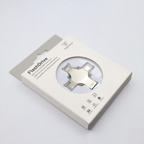 A four-in-one USB flash drive with built-in movie music