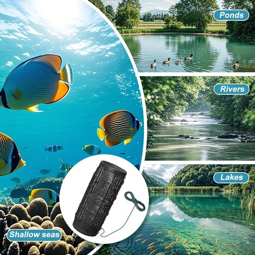 Fishing Bait Trap Foldable Fish Minnow Crab Crayfish Crawdad Shrimp Net Trap Cast Net Dip Cage Collapsible Easy Use