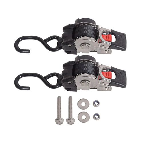 Bolt-On Retractable Ratchet Straps Stainless Steel Ratchet Tie Down Straps Heavy Duty Auto Retracting Ratchet Straps