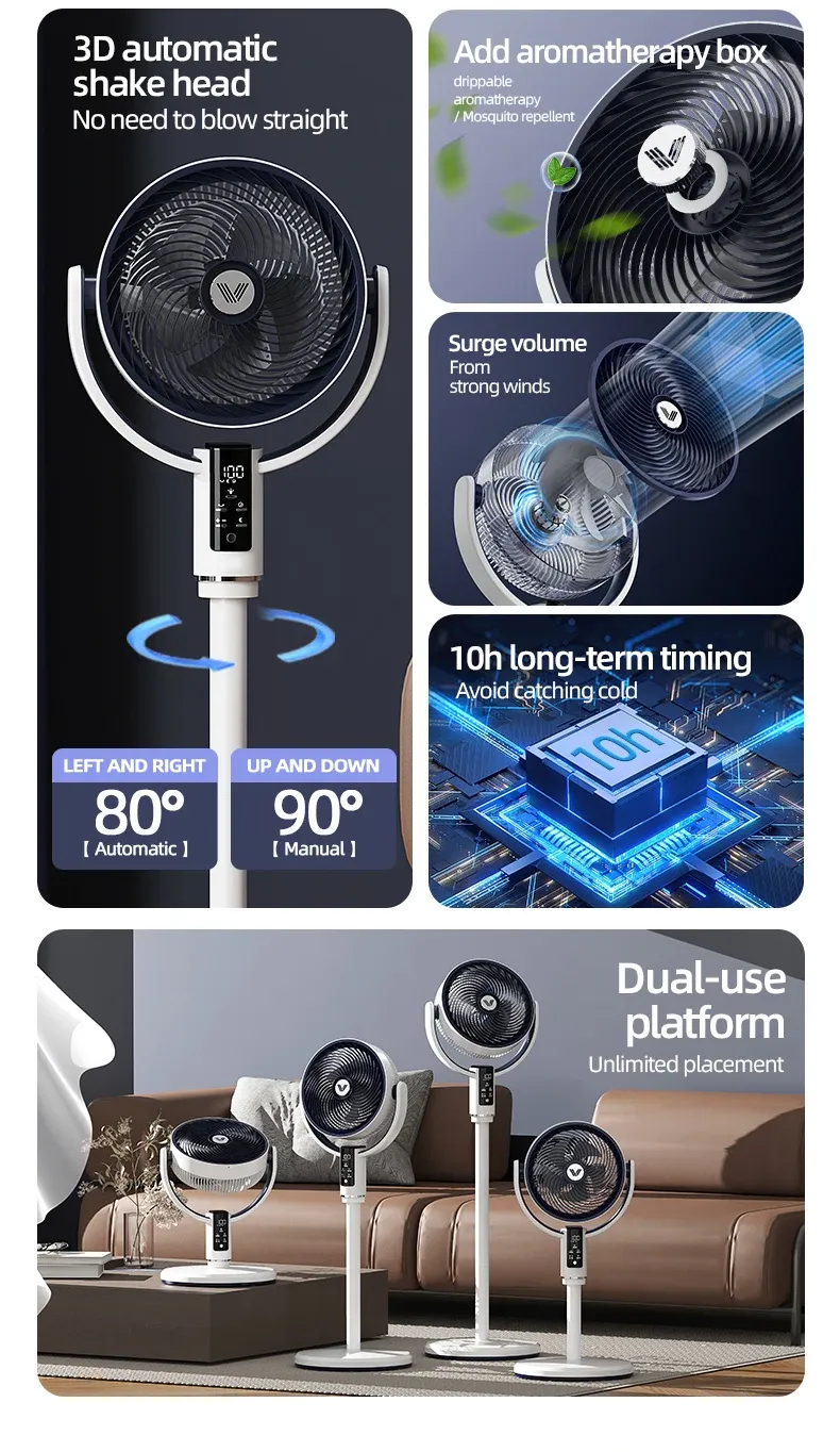 High Quality Floor Fan Air Circulation Fan Rechargeable