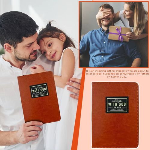 One Minute With God For Men: 365 Daily Devotional Book Daily Bible Reading & Prayer Planner With 365 Prompts Christian Gift