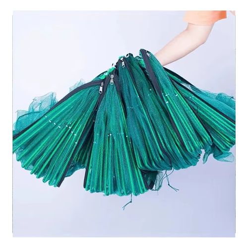 Fishing Bait Trap Foldable Fish Minnow Crab Crayfish Crawdad Shrimp Net Trap Cast Net Dip Cage Collapsible Easy Use