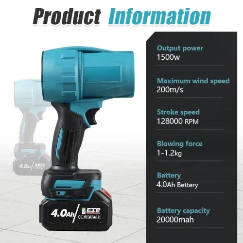 New-type portable cordless battery-powered blower