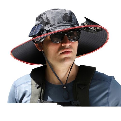 Men's and Women's Solar-Powered Fan Hats