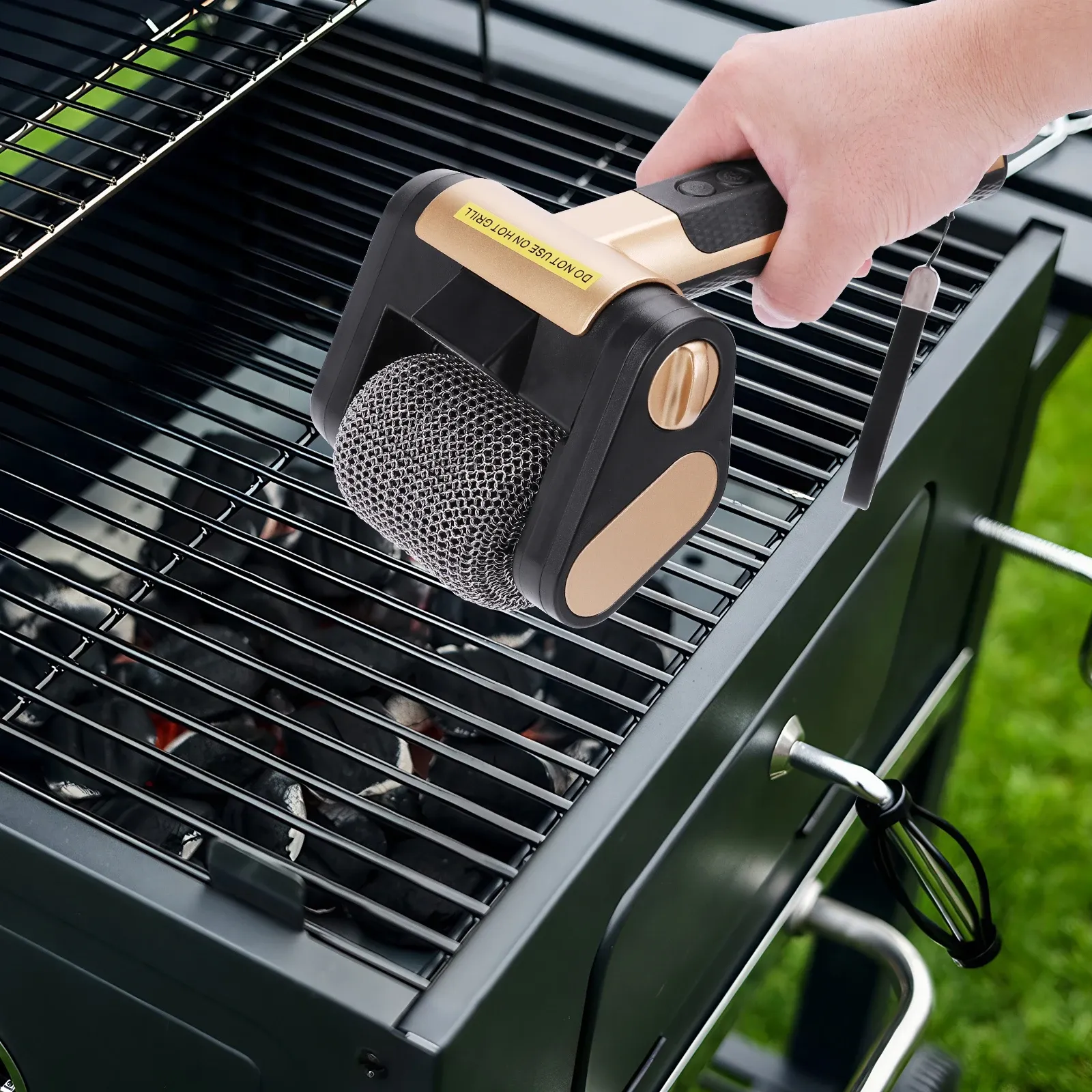 Electric BBQ Cleaning Brush with LED Light