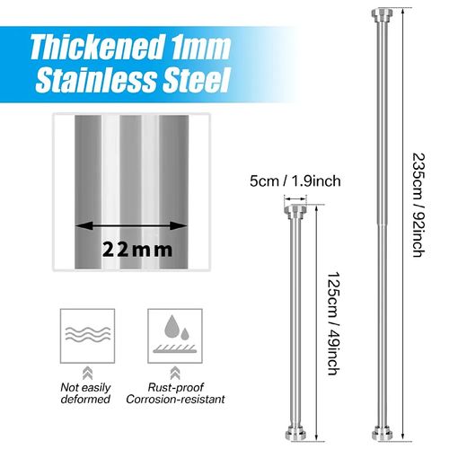 Splicing non-perforated telescopic rod