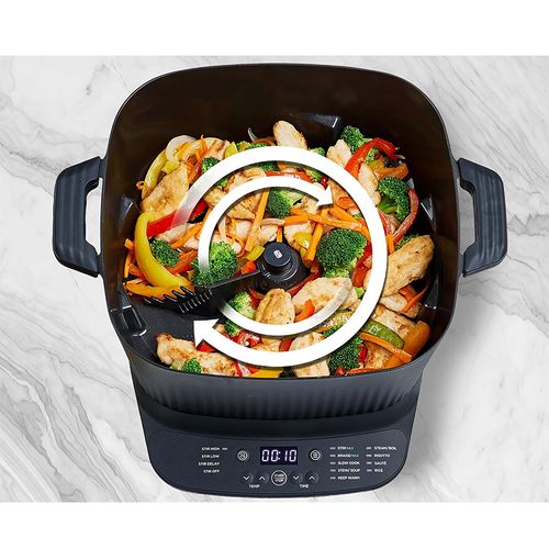 9-in-1 Programmable Preset Automatic Paddle Multifunctional Pot with Stirring, Crushing, Frying, Deep-Frying, Boiling and Steaming Functions