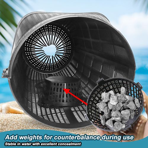 Fishing Bait Trap Foldable Fish Minnow Crab Crayfish Crawdad Shrimp Net Trap Cast Net Dip Cage Collapsible Easy Use