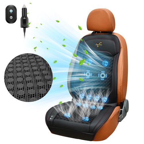 Massage, Heat-Removing & Cooling Car Seat Cushion with Air-Conditioned Breathability