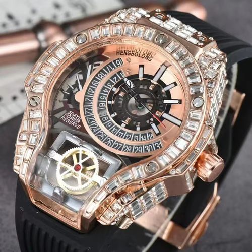 Full Diamond Classic Quartz Watch for Men