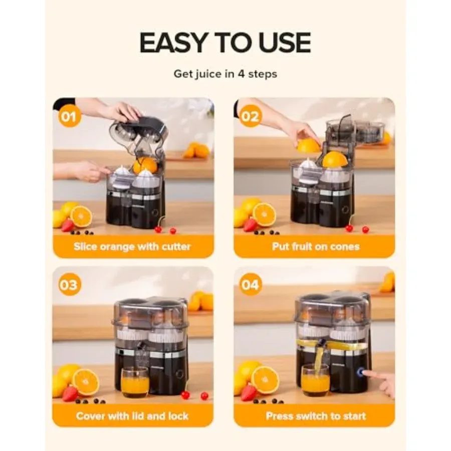 Dual-Head Automatic Juicer