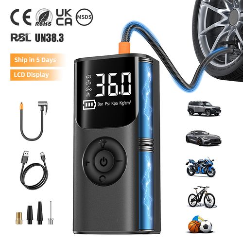 Portable cordless air pump