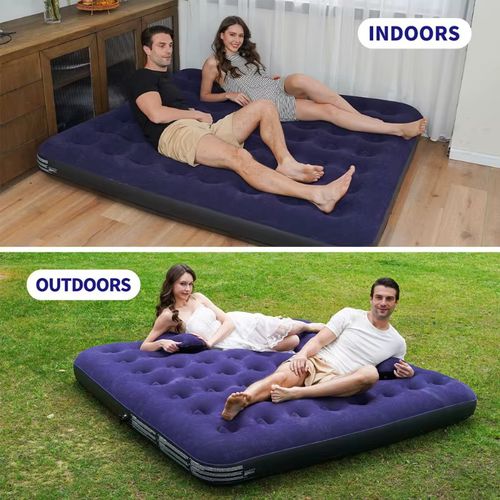 inflatable bed with electric pump and foldable function