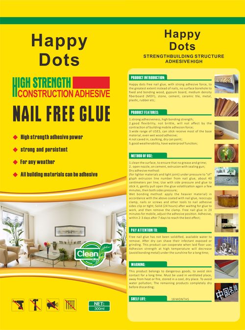 HappyDots High-Strength Construction Nail-Free Adhesive Glue