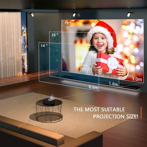 Mini projector with a universal stand