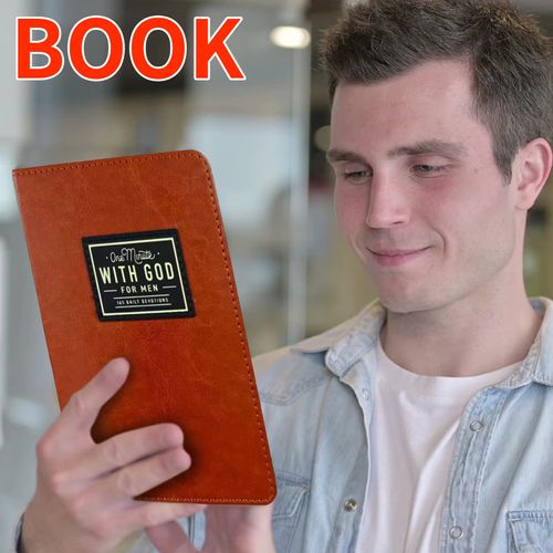 One Minute With God For Men: 365 Daily Devotional Book Daily Bible Reading & Prayer Planner With 365 Prompts Christian Gift