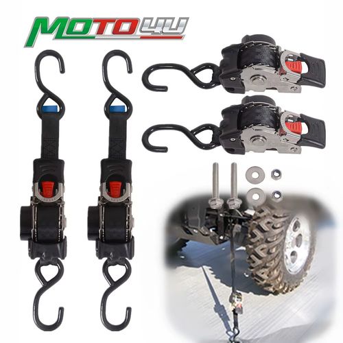Bolt-On Retractable Ratchet Straps Stainless Steel Ratchet Tie Down Straps Heavy Duty Auto Retracting Ratchet Straps