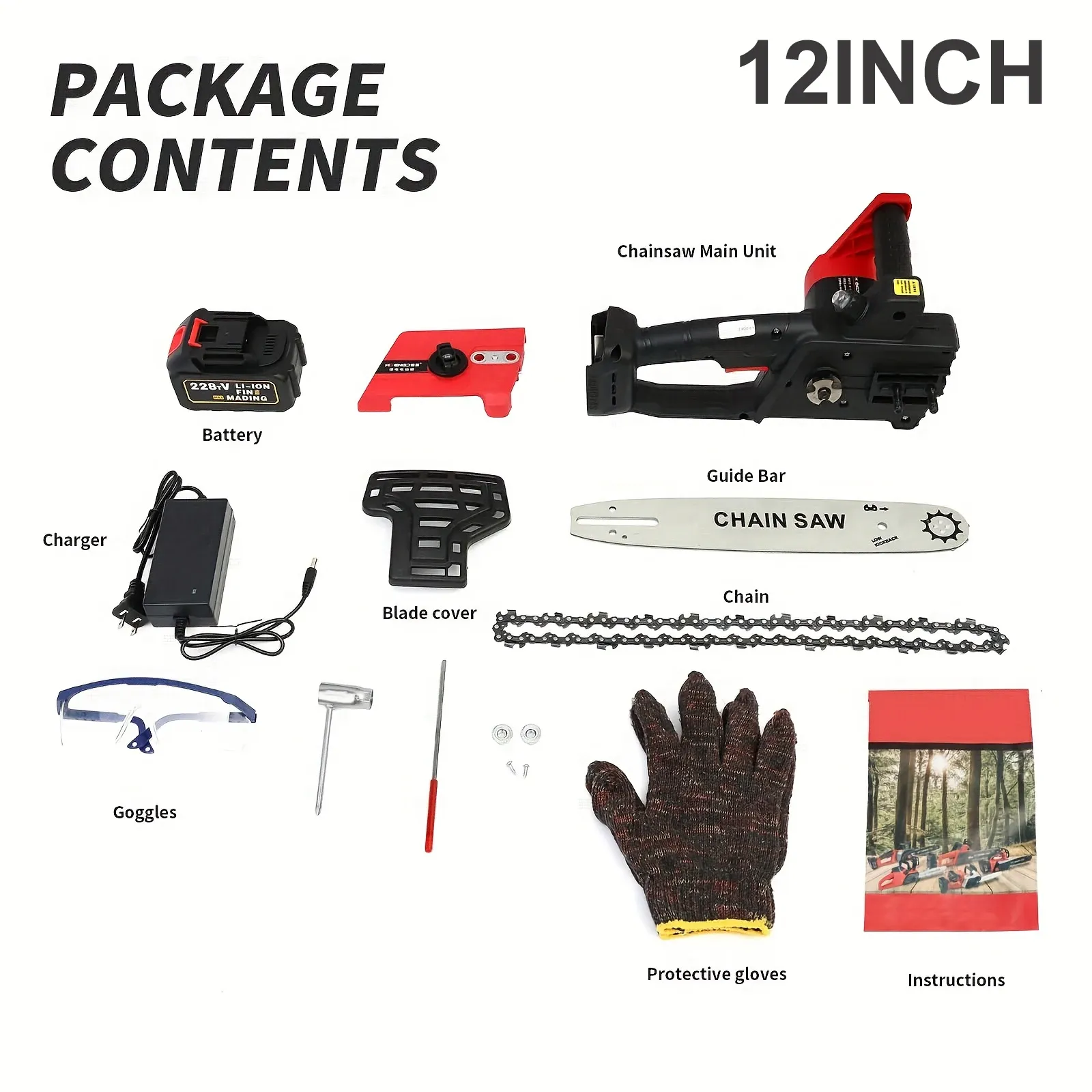 12 Inch Electric Chainsaw