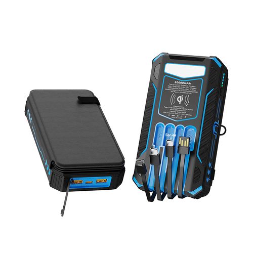 Solar Panel 20,000mAh Large‑Capacity Power Bank