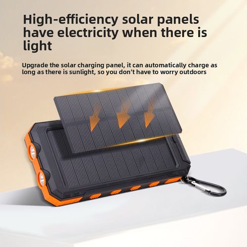 Solar-powered high-capacity power bank